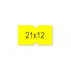Этикет-лента 21x12 прямоугольная лимонная